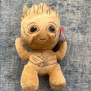 Ty Baby Groot Brown Plush Stuffed Figure